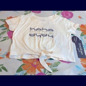 🎉BeBe Girls Bling Logo sparkle T -Shirt short sleeves Size:3T🛍